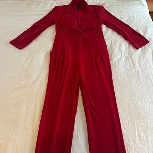 Norma Kamali Red Jumpsuit